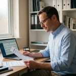 Propriétaire de meublés délégant sa comptabilité à un expert pour gagner du temps